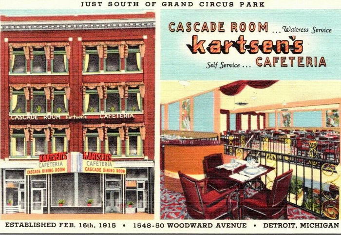 Kartsens Cafeteria - Old Postcard Of Kartsens (newer photo)